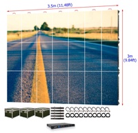 12x10 Duvar Tipi P2.604 Kiralık İç Mekan LED Ekran Yüksek Kontrast Oranı 2.6mm 3840Hz 170 Derece İzleme Açısı Video Panel HDR10+ IP43 Özelleştirilebilir