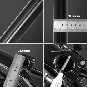 Tija de sillín Dropper para MTB, recorrido de 125 mm, diámetro de 27.2/30.9/31.6 mm, lista para control remoto, con enrutamiento de cable interno y externo para bicicleta de montaña - Product Image 3