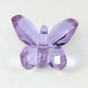 Güzel zarif moda kristal cam faceted kelebek düğün hediyeleri için