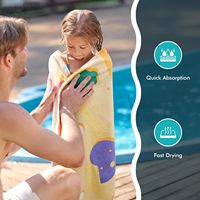 Free Design Disposable Eco-Friendly Beach Towel with logo Animal Quick Printing Summer Large Towel Set Ultra-fine Fiber