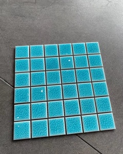 לצבוע פושאן וילה כיכר ירוק פורצלן בריכת פסיפס טייל קרח סדק כחול בריכת טייל קרמיקה - Product Image 3