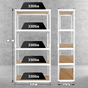 Étagères de garage en acier, rayonnages sans boulons, rayonnages industriels, rayonnages à palettes, rayonnages à rivets, rayonnages <span class=keywords><strong>d</strong></span>'exposition pour entrepôt - Product Image 3