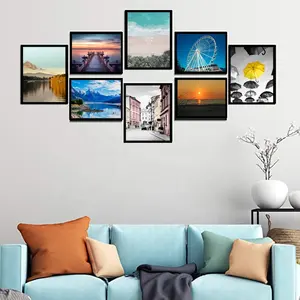 Wholesale European Adhesive Creative Picture Frame Wall Art Show 8x8inch Photo Frames