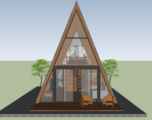 Casa <span class=keywords><strong>de</strong></span> <span class=keywords><strong>Madera</strong></span> Prefabricada Triangular <span class=keywords><strong>de</strong></span> <span class=keywords><strong>Madera</strong></span> Sólida, Casa en el Árbol con Ático - Product Image 3