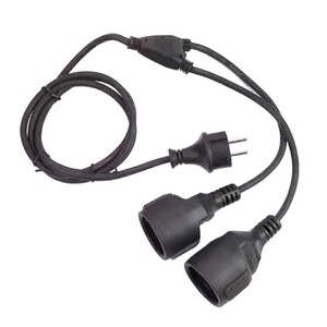 Cable de Extensión Cee a Iec de 16 A, 2 Tomas de Corriente, Cable de Alimentación Tipo Y con Cable de Cobre - Product Image 5