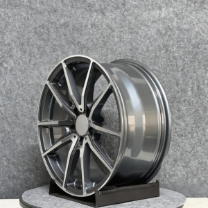 Rines de Aleación de Aluminio Forjados a Medida de 17 Pulgadas 5x112 con Diseño Multirradio Inspirado en las Carreras con Acabado Gris para - Product Image 1