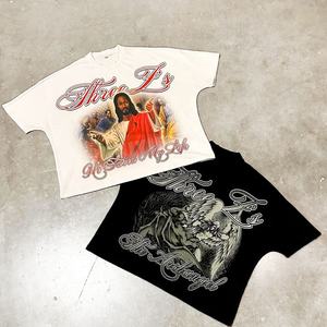 Dtg Imprimir Streetwear Camisetas gráficas Camiseta en blanco Tallas grandes Ropa de hombre Camiseta sin costuras Camisetas de gran tamaño personalizadas para hombre - Product Image 3