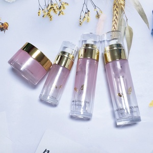 Ensemble cosmétique 30 ml 50 ml, emballage personnalisé, rose gold, huile pour le soin de la peau, lotion pour le corps, sérum, flacon en verre givré avec pompe pulvérisateur - Product Image 2