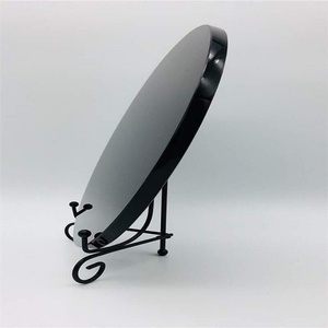 Placa Redonda de Cristal de Cuarzo Obsidiana Negra Natural al por Mayor, Estilo Feng Shui, Forma de Palma, para Meditación o Recuerdo - Product Image 2