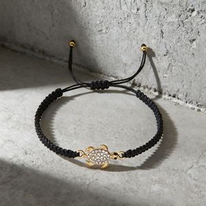 Bracelet d'amitié ajustable tressé fait main avec tortues marines en <span class=keywords><strong>diamant</strong></span>, idéal pour les couples - Grande Vente Mode - Product Image 6