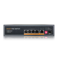 Commutateur PoE intelligent MEIWEISI MWS-SG411Q Enterprise 4+1+1F Full Gigabit avec fonction VLAN, Watchdog et extension de port IEEE 802.3x/u/i