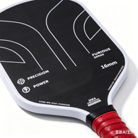 Raquette de pickleball professionnelle de haute qualité, légère, portable, personnalisable, en fibre de carbone T700 sablée de 16 mm, ergonomique