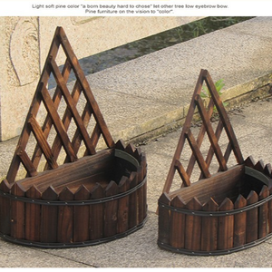 Fioriera <span class=keywords><strong>da</strong></span> Parete in Legno per <span class=keywords><strong>Piante</strong></span> Grasse, Vasi <span class=keywords><strong>da</strong></span> Giardino, Cesto Sospeso per Fiori o <span class=keywords><strong>Piante</strong></span> Verdi, Confezionato in Cartone - Product Image 3
