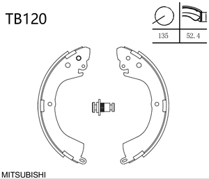 S728-1499เบรกรถยนต์สำหรับมิตซูบิชิ L200 L400 K6614 GS8691 Terbon - Product Image 4