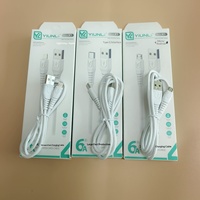 Emballage personnalisé de haute qualité, câble de données Type-C/Micro USB à charge rapide 6A avec gaine en PVC, entièrement compatible avec les téléphones mobiles