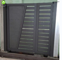 Système d'ouverture de porte intelligente traditionnelle Portes en aluminium résistantes aux intempéries écologiques Dispositif d'ouverture de porte battante automatique de jardin