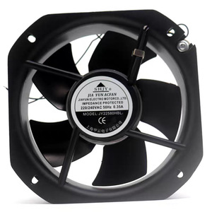 Ventilateur axial Shjy 220V à pales métalliques 2900 tr/min, montage sur conduit, noir, modèle électrique JY22580HBL2 - Product Image 1