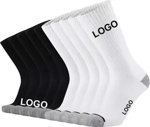 Personalizzato inverno caldo spesso cuscino pesante Sport all'ingrosso tacco rinforzato personalizzato con Logo termico calzini sportivi da uomo