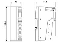 Modulo relè PLC Phoenix Contact, accoppiatore bus IL PN BK-PAC 2403696 per rete Profinet