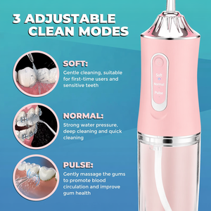 Irrigador Bucal Inalámbrico Eléctrico, Limpiador Dental Recargable por USB, 3 Modos, Buena Calidad - Product Image 5