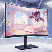 Moniteur de jeu pour PC de bureau incurvé LED 2K 180 Hz 27 pouces, résolution 2560x1440, OEM, personnalisé, neuf