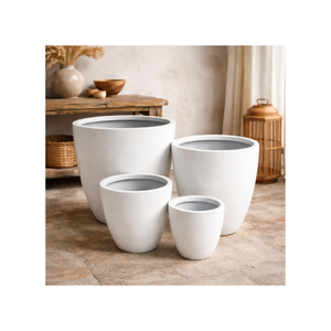 Pots en fibre de verre de qualité supérieure, pots de jardin nordiques, pots de jardin intérieurs/extérieurs, fabrication au Vietnam - Product Image 1