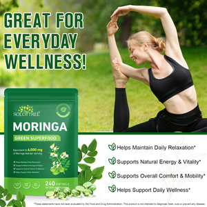 SOLOTREE Unterstützt den Allgemeinen Wohlbefinden Moringa-Blattextrakt-Softgel Liefert Antioxidantien Pflanzenextrakt Moringa-Blattextrakt-Softgel - Product Image 3