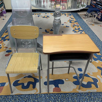 Vente en gros de mobilier scolaire moderne et populaire chaises et tables en bois pour enfants et adultes étudiants