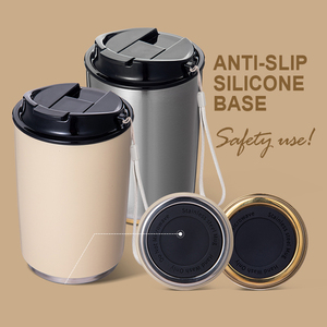 Taza de Café de Acero Inoxidable Everich ODM de 10 oz, Aislada al Vacío, Conserva la Temperatura de la Bebida, Tapa Simple de Apertura Rápida, Antiderrames, Taza de Viaje - Product Image 5