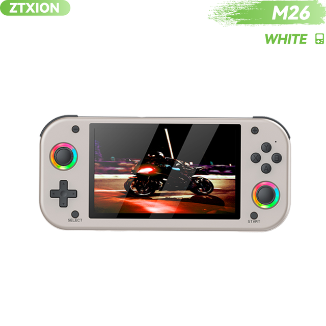 2026 New 5.1 Inch IPS Portable Retro Handheld Game Console M26 for Gaming Players with 20000 Games Linux System