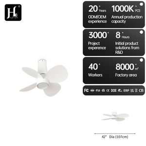 Ventilador de Techo Moderno Blanco con Luz LED, Control Remoto, Regulable, 3CCT, Reversible, Aspas de ABS BLDC para Dormitorio y Sala de Estar - Product Image 5