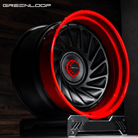 Rines Deportivos Forjados Rojos Personalizados GREENLOOP, Ruedas de Aleación de 19 20 21 22 24 26 Pulgadas 5X114.3 5X130 para Mercedes Bentley Urus C8 GTR