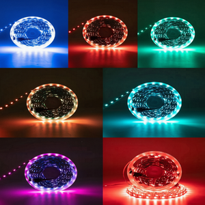 ไฟแถบ LED COB 12V 24V 2835 120 LEDs/เมตร ปรับความสว่างได้ สีฟ้าใส สีขาวโทนอุ่น สีขาวโทนเย็น CCT ตัดได้ ยืดหยุ่น สำหรับตกแต่งตู้และบ้าน - Product Image 6
