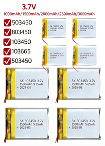 CE 인증 리튬 배터리 301828 100mAH 리포 셀 BMS 보호 기능 포함 애완동물 추적기 블루투스 헤드셋 분실 방지 장치 GPS - Product Image 6