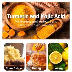 Custom Logo Kruidenverzorging Voeden Droogte Zachte Schone Shea Boter Citroen Natuurlijke Kurkuma Huid Verlichting Zeep Voor Acne - Product Image 5