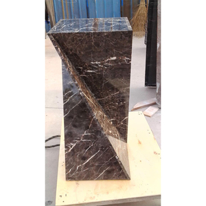 Sáng Tạo Đá Vuông Đá Cẩm Thạch Hiển Thị Bệ Plinth Bàn Cà Phê Đá Cẩm Thạch Plinth <span class=keywords><strong>Cube</strong></span> Side Bảng Và Căn Cứ - Product Image 4