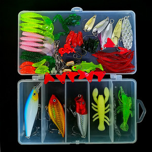 Kit de Señuelos Artificiales, Señuelos Blandos y Duros, Minnows, Vibs, Spinners, Accesorios de Pesca de Lubina, Juego Completo - Product Image 2