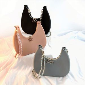 Elegant Women's Geometric Pattern <b>Silicone</b> <b>Waterproof</b> Handbags Wallets Dual-Handle Shoulder Bags-Wholesale Lifestyle Accessories - Product Image 2