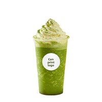 Gobelets jetables en PP de 90 mm style influenceur pour thé au lait, vente en gros, gobelets transparents sous blister pour boissons froides à emporter