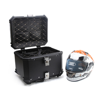 Boîte supérieure en alliage d'aluminium 45L, boîte supérieure en aluminium pour Moto, coffre en métal, boîtes arrière De Moto