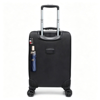 Valise intelligente en tissu Oxford avec compartiment pour ordinateur portable à ouverture frontale, port de charge USB et serrure TSA, sac trolley extensible