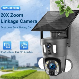 Ubox Dual Lens 4G Solar <b>Security</b> Wireless IP <b>Camera</b> 4K HD WiFi PTZ PIR Detection Human Auto Tracking Network <b>CCTV</b> <b>Camera</b> Outdoor - Product Image 2
