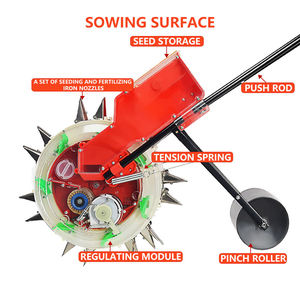 Agriculture Equipment Mini Manual Distance Ajustable Small Peanut Onion Corn <b>Vegetable</b> Seeds <b>Planters</b> Fertilizer Machine - Product Image 6