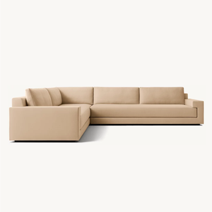 Sassanid Nueva Presentación Diseño distintivo italiano Sala de estar de lujo <span class=keywords><strong>Piero</strong></span> Performance Brazo de lino Seccional en L - Product Image 1