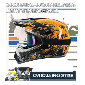 Unisex ABS Volledig Gezicht Racehelm met Klittenbandsluiting voor Volwassenen, Geschikt voor Alle Seizoenen, Mountain Downhill, Gokart, Off-road Motorfiets - Product Image 5