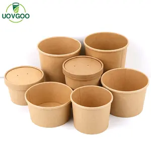 중국 제조 종이 상자 식품 포장 종이 식품 용기 일회용 패스트 푸드 컵