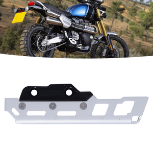 Cubierta protectora de la bomba de freno trasero de la motocicleta, repuesto para Scrambler <span class=keywords><strong>1200</strong></span> <span class=keywords><strong>XC</strong></span> 2006-2020, color plateado - Product Image 5