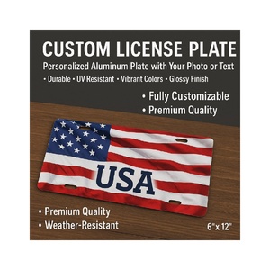 <span class=keywords><strong>Plaque</strong></span> d'immatriculation en aluminium personnalisée <span class=keywords><strong>Plaque</strong></span> d'immatriculation personnalisée avec votre design ou votre nom <span class=keywords><strong>Plaque</strong></span> décorative avant 12 po x 6 po Cadeau unique - Product Image 3