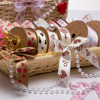 Rubans en satin personnalisés avec nœuds, rubans imprimés pour Noël, rubans de célébration pour la décoration de cadeaux, nœuds pour cadeaux floraux