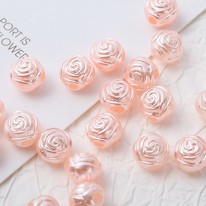 Al por mayor Cuentas espaciadoras redondas huecas giratorias de <span class=keywords><strong>rosa</strong></span> <span class=keywords><strong>rosa</strong></span>, nuevo estilo, de Acrílico/Plástico/Lucite Caiying para decoración de <span class=keywords><strong>uñas</strong></span> - Product Image 1